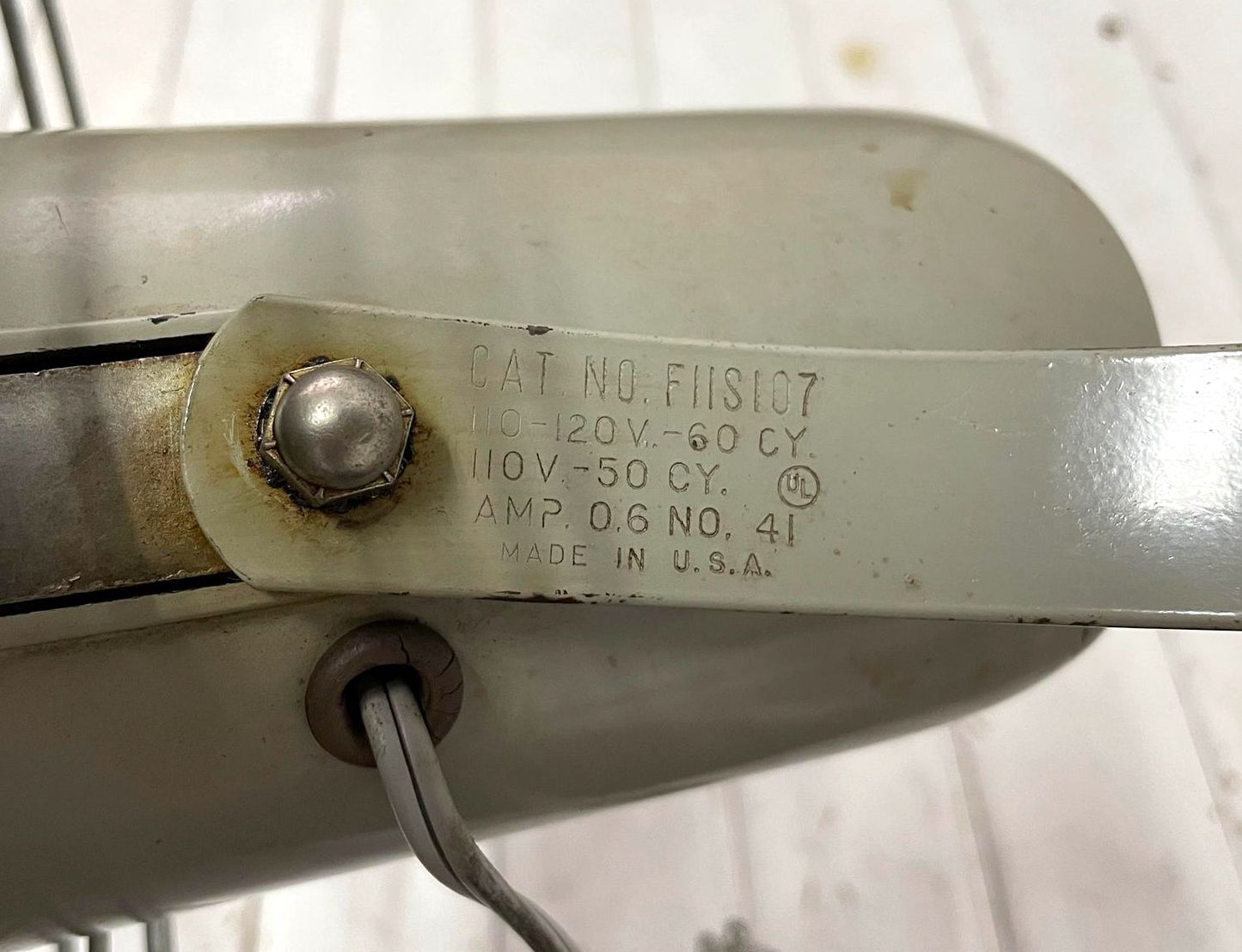 GE ゼネラル エレクトリック グレー 50's ヴィンテージ ファン 扇風機 レトロ インテリア USA ジャンク品