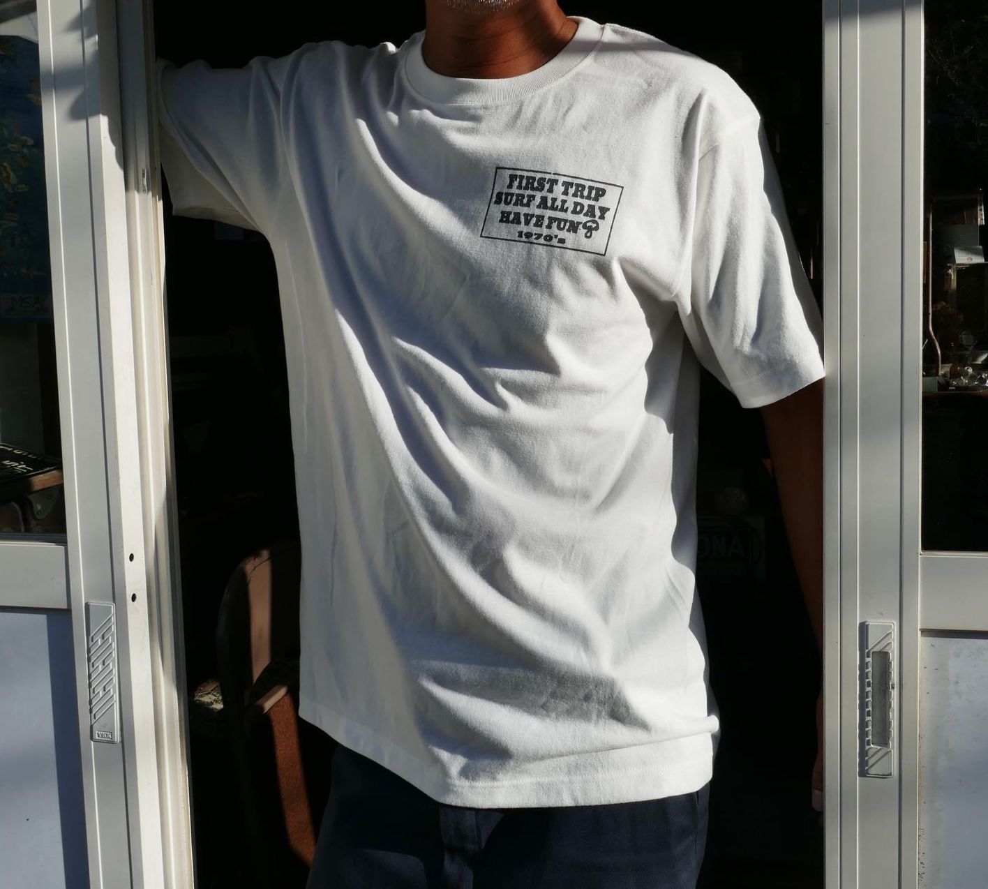 First Trip Surf All Day ファーストトリップ バニラホワイト オリジナル Tシャツ 新品 アパレル