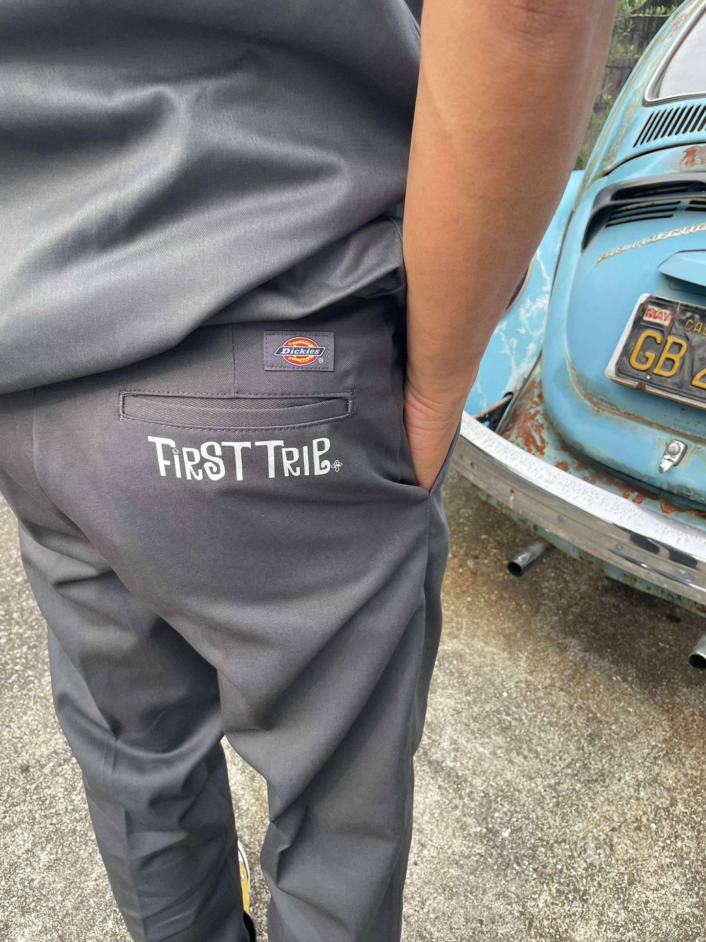 Dickies × First Trip ディッキーズ 874 ダークブラウン ワークパンツ メンズ W32×32 ファッション オリジナル