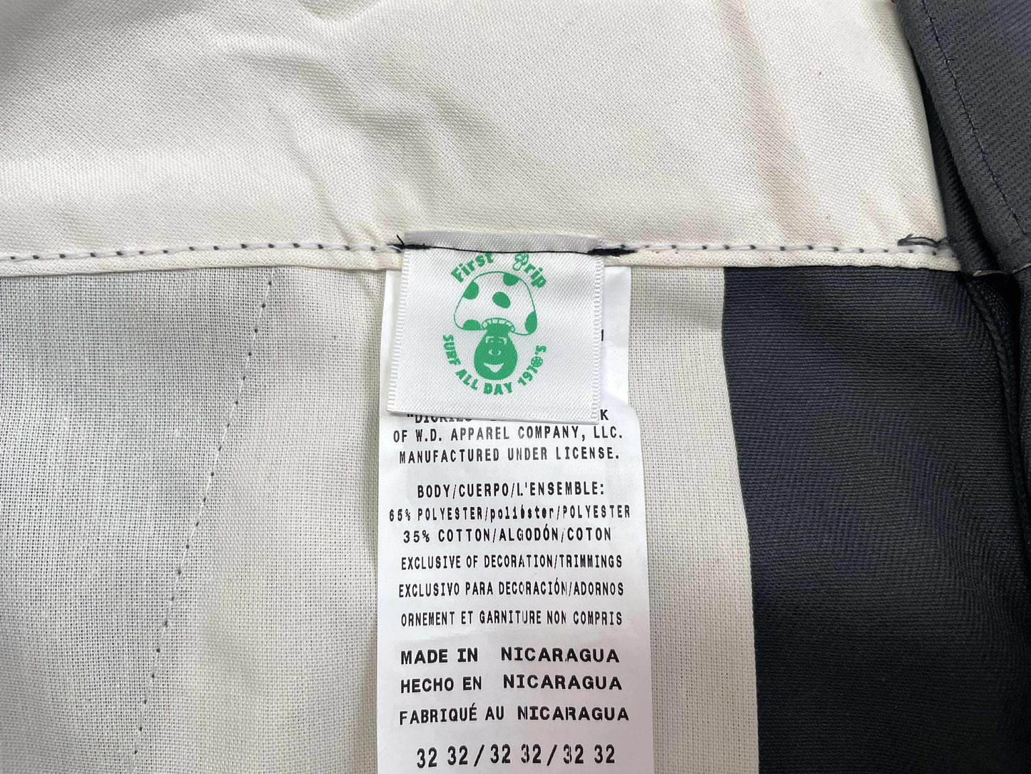 Dickies × First Trip ディッキーズ 874 チャコールグレー ワークパンツ メンズ W32×32 ファッション オリジナル