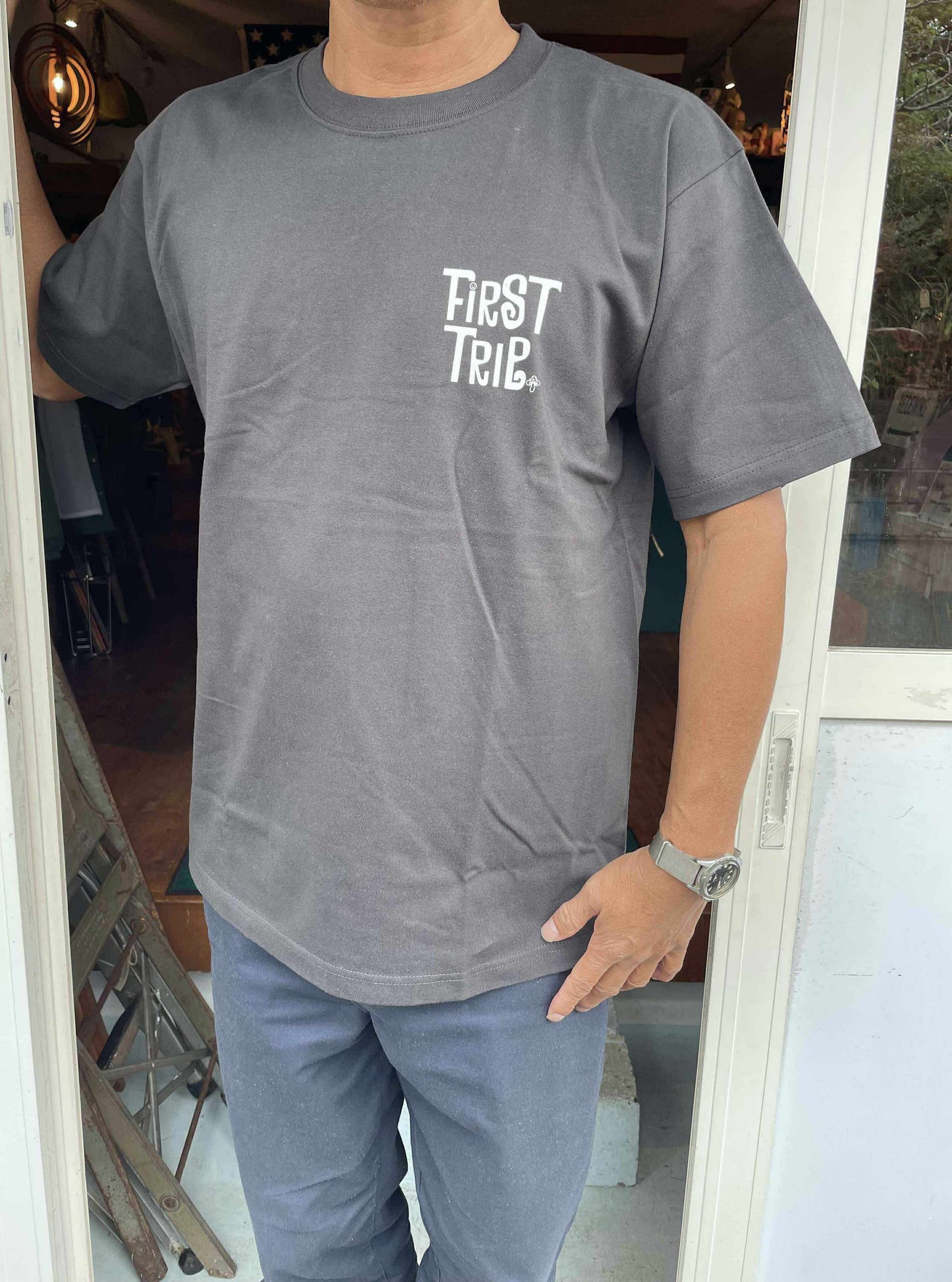 再入荷!First Trip ファーストトリップ スマイル&キノコ 60's デザイン スミクロ オリジナル Tシャツ 新品 アパレル