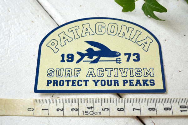 パタゴニア PATAGONIA 1973 SURF ACTIVISM PROTECT YOUR PEAKS フライングフィッシュ 非売品 ステッカー USA
