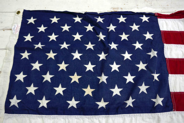1960's Valley Forge Flag Co 50星 コットン100% ヴィンテージ 星条旗 アメリカンフラッグ 旗 USA