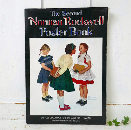 ノーマンロックウェル The Second Norman Rockwell Poster Book 70's ヴィンテージ ポスターブック 本 USA