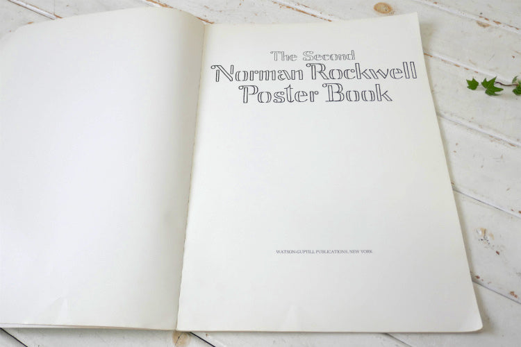 ノーマンロックウェル The Second Norman Rockwell Poster Book 70's ヴィンテージ ポスターブック 本 USA