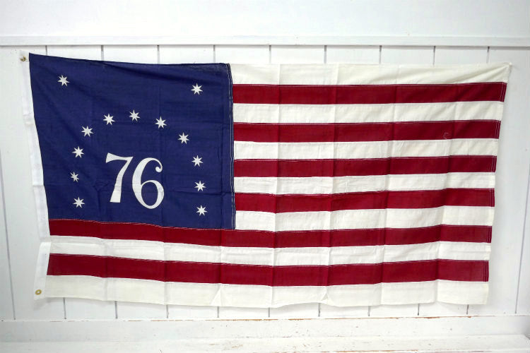 貴重 特大 13星 76 デッドストック ヴィンテージ ベニントン フラッグ アメリカ国旗 アメリカンフラッグ 旗 USA