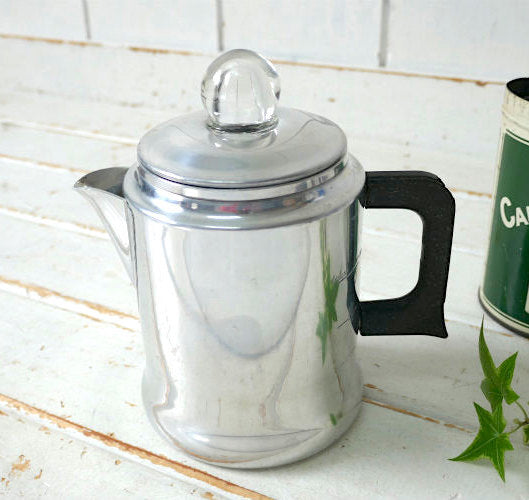 COMET 4カップ アルミ製 ヴィンテージ パーコレーター コーヒーポット アウトドア キャンプ USA