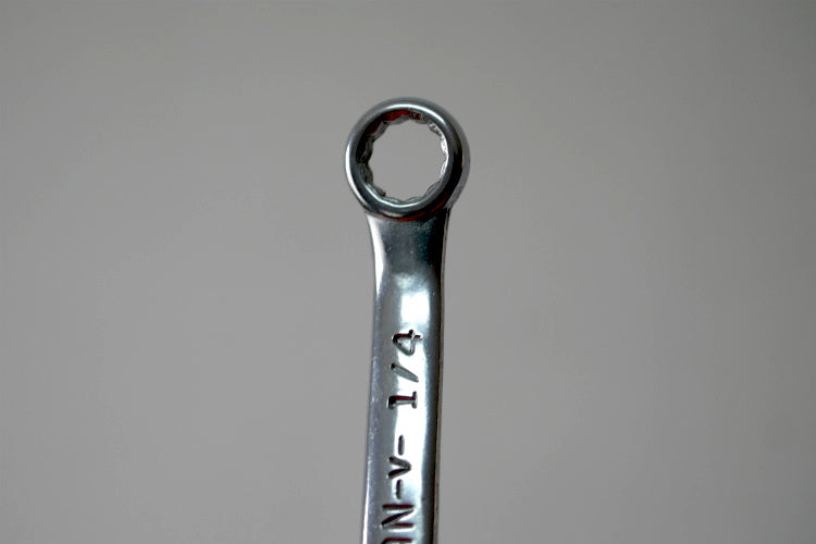 CRAFTSMAN クラフトマン DIY ヴィンテージ 15/64 CRAFTSMAN-V- 1/4 コンビネーションレンチ スパナ 工具・ガレージ 工業系 キーホルダー アメ車