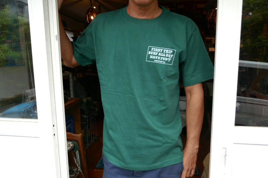 First Trip Surf All Day ファーストトリップ グリーン×ホワイト オリジナル Tシャツ 新品 アパレル