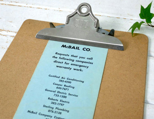 OIC・ステーショナリー 文房具 オフィス雑貨 ヴィンテージ・バインダー・クリップボード・USA・メニューボード