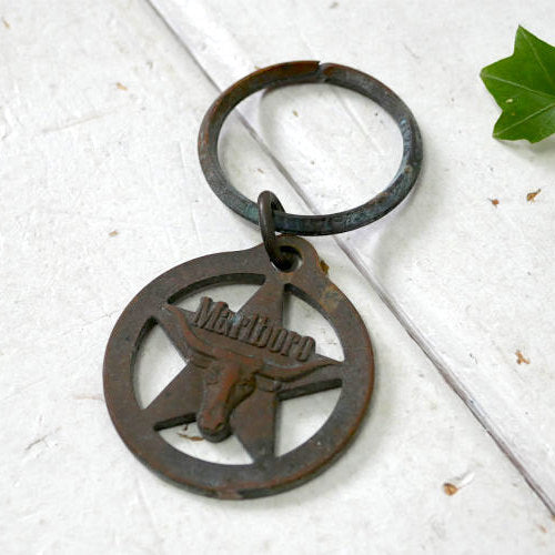 マルボロ Marlboro 1970's OLD ヴィンテージ USA キーホルダー 真鍮 Brass Key chain
