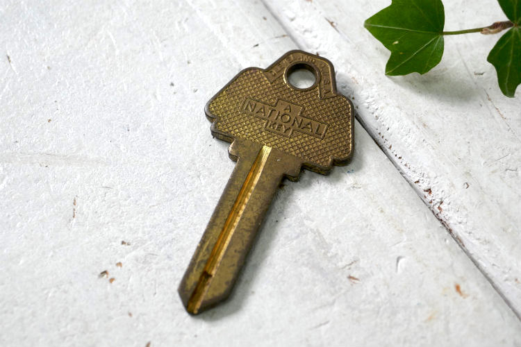 NATIONAL KEY ナショナル OLD ブランクキー クリーブランド H01 ヴィンテージ キー 鍵 USA キャラクター ロゴ デッドストック