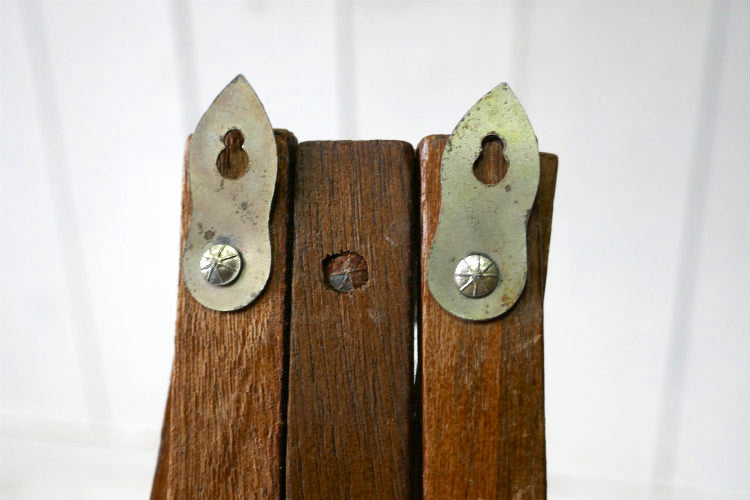 ノスタルジック 木製 壁掛け 伸縮式 レトロ ヴィンテージ ハットラック コートフック ウォールフック