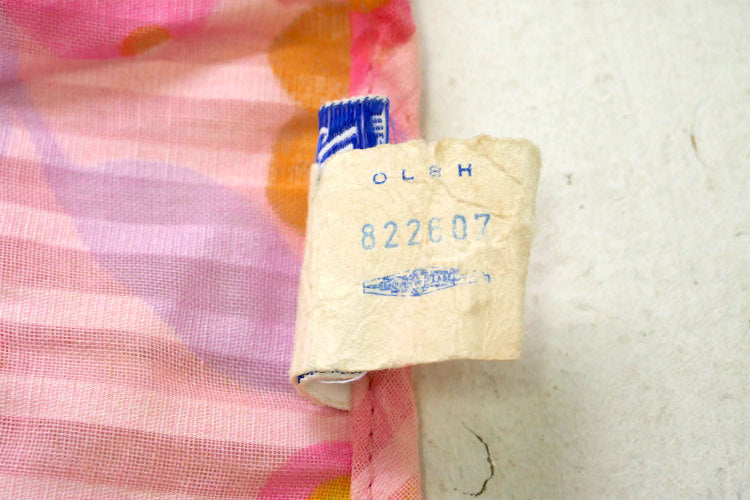 May Knitting Co Inc ユニオンメイド ILGWU カラフル 花柄 蝶々 シースルー 60's ビンテージ 子供服 ブラウス 古着