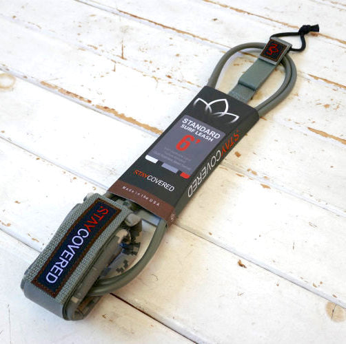 STAY COVERED ステイカバード CAMO GRAY カモ グレイ USA カリフォルニア 6' STANDARD サーフィン リーシュコード CAMO GRAY カモ グレイ