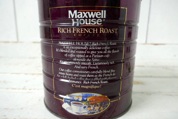 1892's~老舗 Maxwell House 100周年記念 COFFEE フレンチロースト ヴィンテージ コーヒー缶 USA ティン缶