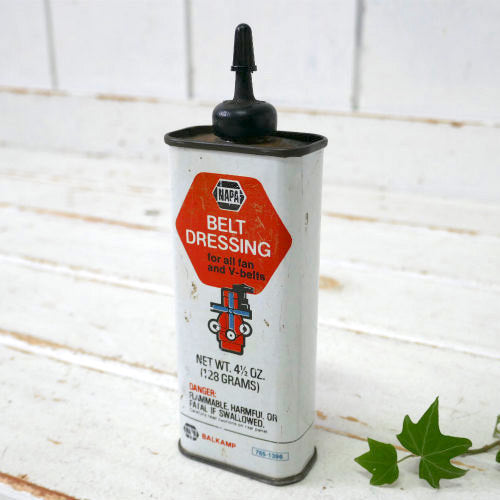 NAPA BELT DRESSING ナパ ファンベルト Vベルト 車 70's ヴィンテージ オイル缶 液体容器 USA