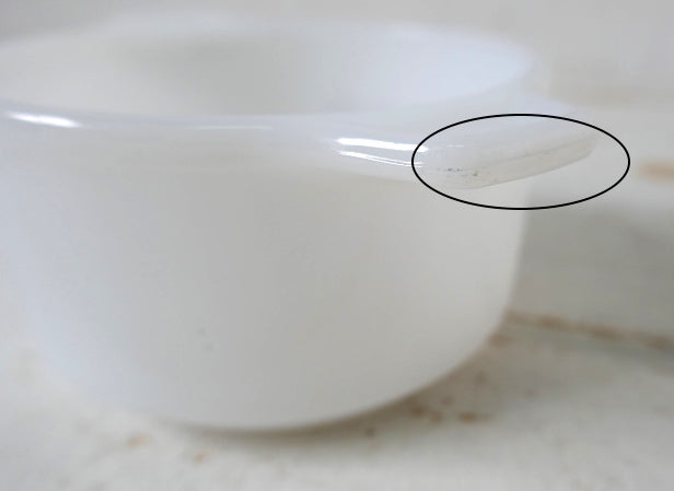 Dynaware PYR-O-REY ミルクガラス製 花柄 ヴィンテージ ボウル キャセロール 小 耐熱容器 食器 グラタン皿