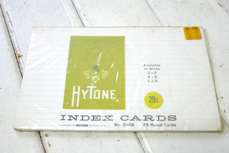 オリーブグリーン メタル製 未使用カード付き ヴィンテージ カードボックス ファイルボックス 書類ケース USA
