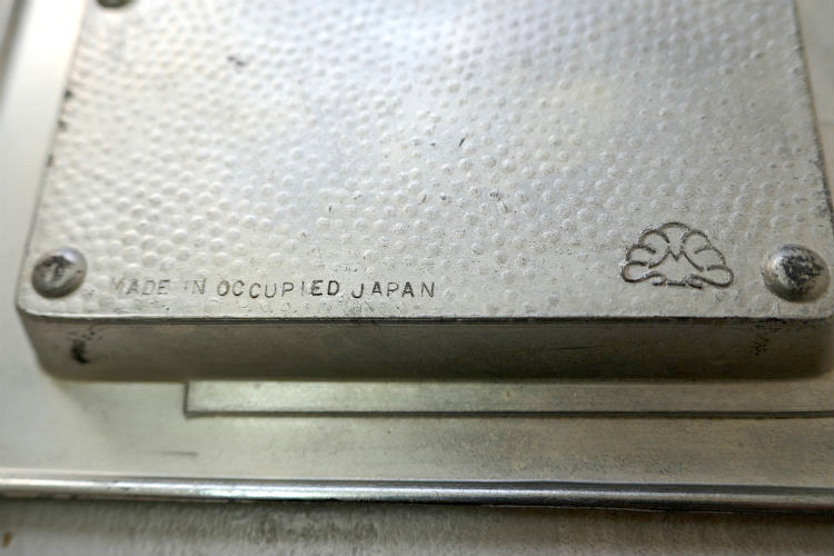アールデコ メタル 1947-1952 ヴィンテージ  灰皿 アシュトレイ 小物 里帰り品 JAPAN オキュパイド ジャパン