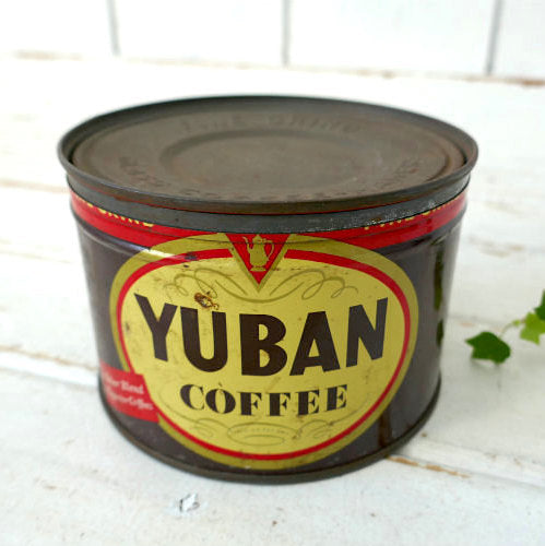 YUBAN COFFEE カリフォルニア California ユーバン ティン製 ヴィンテージ コーヒー缶 USA 保存容器