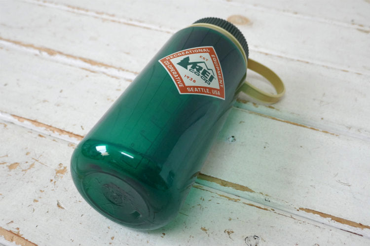 REI COOP Nalgene製 グリーン ウォーターボトル ボトル 水筒 アウトドア キャンプ 広口タイプ 16oz