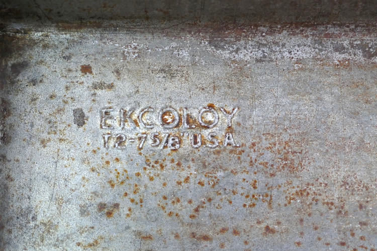 EKCOLOY ティン製 ヴィンテージ ケーキモールド 焼型 ベーキングティン パウンドケーキ 菓子型 ローフパン USA