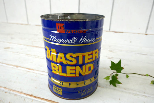 1892's~ 老舗 Maxwell House マスターブレンド COFFEE ヴィンテージ コーヒー缶 USA ティン缶