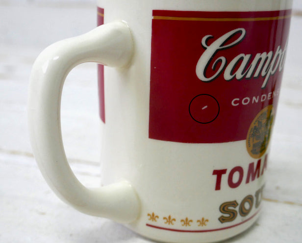 キャンベルスープ Campbell's トマトスープ缶 ノベルティ セラミック製 70's ヴィンテージ マグカップ コーヒーマグ 食器 USA