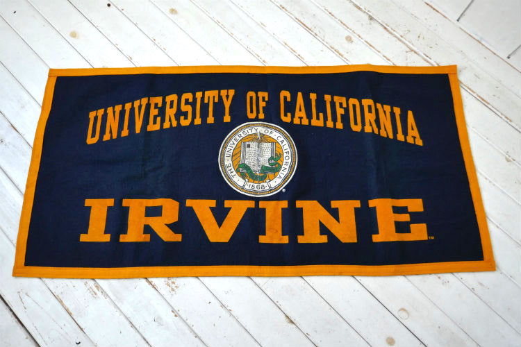 カリフォルニア大学 University of California Irvine BIGサイズ UCアーバイン Collegiate Pacific フェルト ヴィンテージ バナー フラッグ