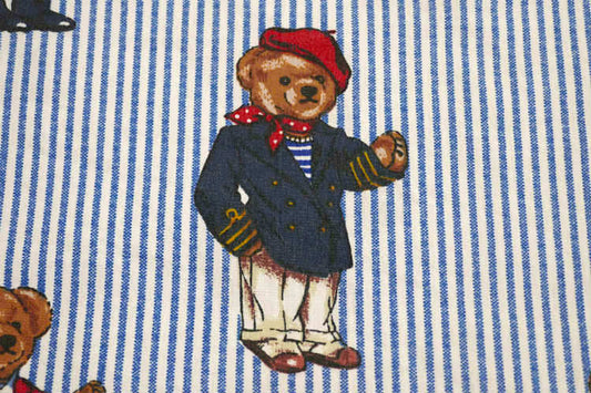 ラルフローレン Ralph Lauren ポロベア プレッピーベア クマ ストライプ ピローケース 枕カバー 寝具 USA