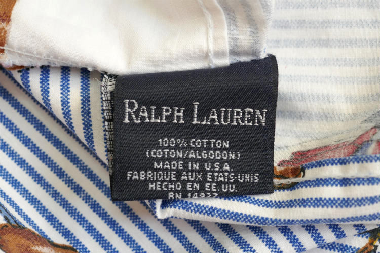 ラルフローレン Ralph Lauren ポロベア プレッピーベア クマ ストライプ ピローケース 枕カバー 寝具 USA