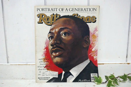 Rolling Stone ローリングストーン 1988年 マーティンルーサーキングジュニア 広告 アドバタイジング 印刷物 ヴィンテージ 雑誌 マガジン USA