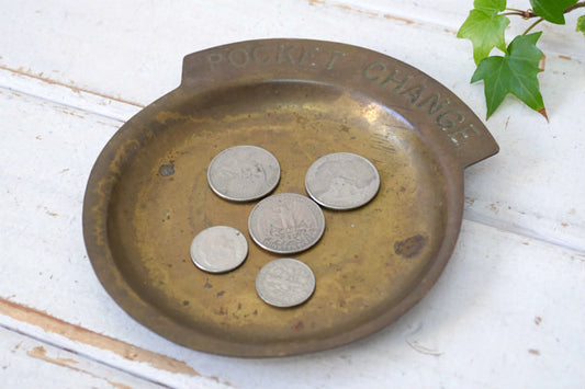 POCKET CHANGE 真鍮製 ヴィンテージ ポケットチェンジ トレイ マネートレイ USA