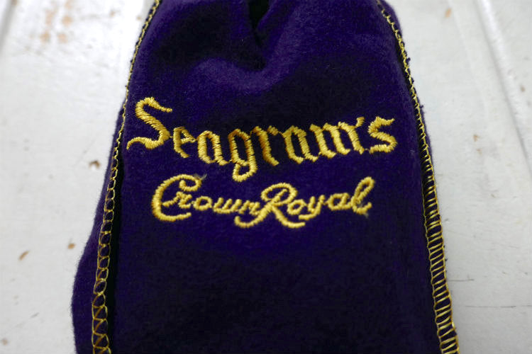 Seagram's Crown Royal クラウンロイヤル カナディアン ウイスキー 60's ヴィンテージ 袋 ポーチ パッケージ