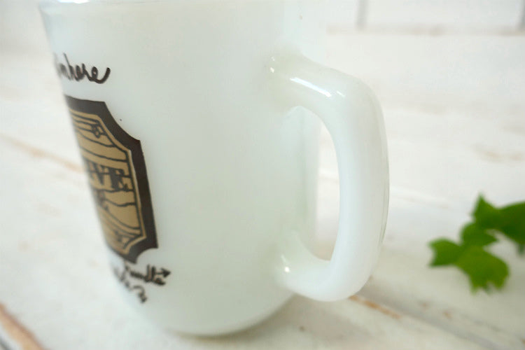Fire King ファイヤーキング THE EXECUTIVE COFFEE CUP 80's ファイヤーキング ミルクガラス製 マグカッコーヒーマグ 食器 USA