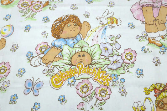 キャベツ畑人形 キャラクター 80's ヴィンテージ ユーズドシーツ ベッドシーツ フラットタイプ USA