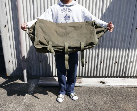 C.R. Daniels 米軍実物 USアーミー 陸軍衛生部 医療隊 メディカル カーキ キャンバス ステンシル ヴィンテージ バッグ ショルダーバッグ かばん 特大サイズ USA ミリタリー