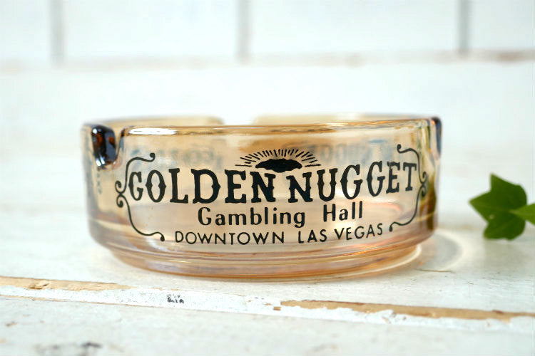 USAラスベガス老舗 カジノ ゴールデンナゲット GOLDEN NUGGET ヴィンテージ アドバタイジング  灰皿