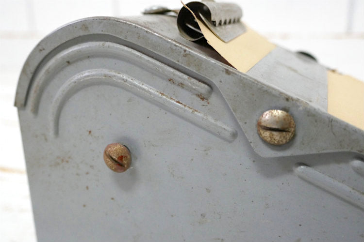 Paragon Plastic NY メタル製 クリップ付き インダストリアル ロール式 ヴィンテージ レシート メモホルダー メモパッド ペーパーディスペンサー USA