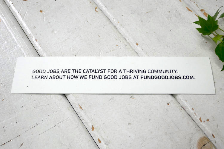 Fund good jobs. カリフォルニア 限定 ステッカー USA ステッカーチューン セレクト