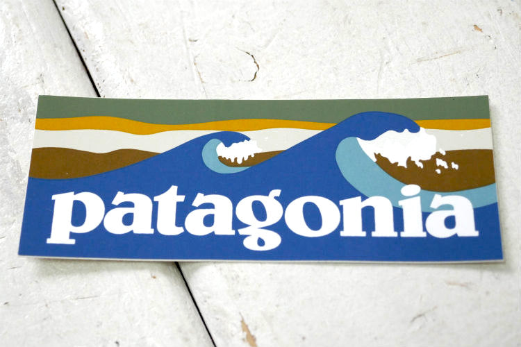 パタゴニア patagonia 波 ステッカー アウトドア　サーフィン USA カリフォルニア