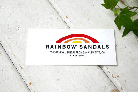 カリフォルニア サンクレメンテ RAINBOW SANDALS レインボーサンダル オリジナル ホワイト ステッカー カリフォルニア サーフィン