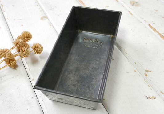 Bake King ティン製 50's ヴィンテージ ケーキモールド 焼型 ベーキングティン パウンドケーキ 菓子型 ローフパン USA