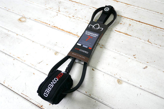 24 STAY COVERED ステイカバード USA カリフォルニア 7' STANDARD マットブラック サーフィン リーシュコード USA MAT BLACK