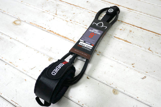 9'0'' COMP SURF LEASH コンプ ステイカバード CALF CUFF KNEE 膝 MAT BLACK マットブラックカリフォルニア リーシュ サーフィン ロングボード