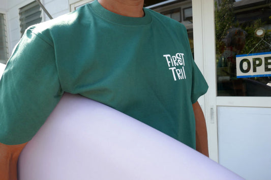 First Trip ファーストトリップ スマイル&キノコ 60's デザイン グリーン オリジナル Tシャツ 新品 アパレル