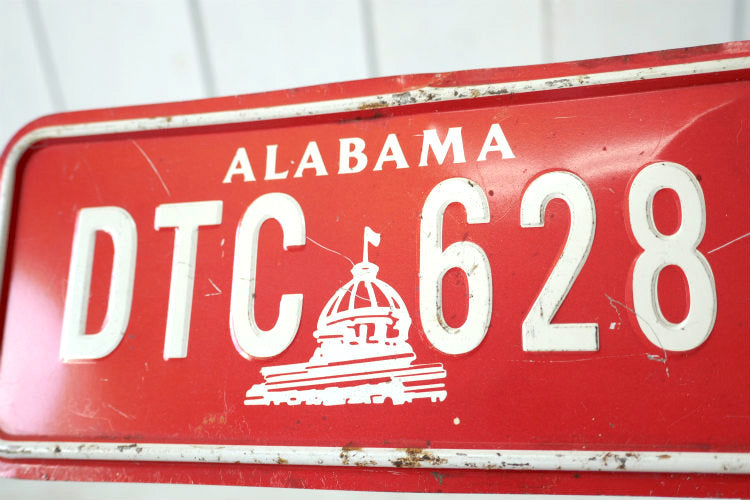ALABAMA アラバマ ティン製 スモールサイズ スーベニア ヴィンテージ ナンバープレート サイン 看板 USA