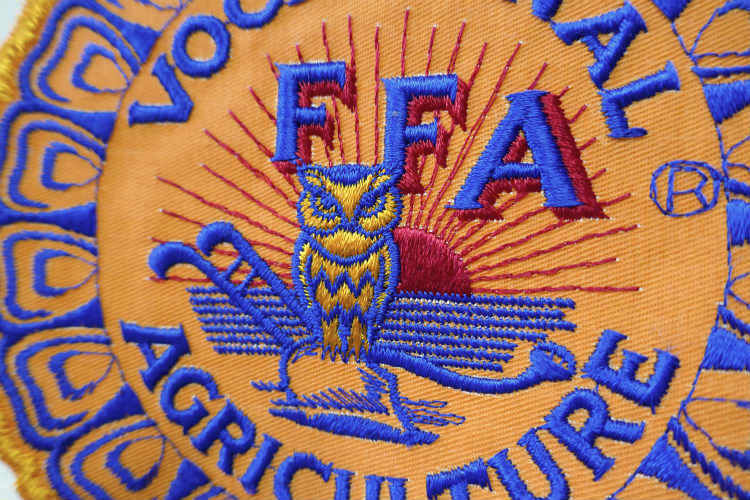 FFA エンブレム 青年組織 1960~1970s USA イーグル&ふくろう ヴィンテージ 刺繍ワッペン デッドストック