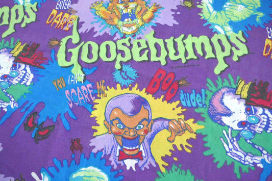 Goosebumps グースバンプス ホラー ヴィンテージ ユーズドシーツ ベッドシーツ (フラットタイプ) USA
